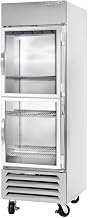 Beverage-Air HBR23-1-HG 27" Horizon Series One Section Glass Half Door Reach-In Refrigerator 23 cu.ft. Capacity Stainless Steel Exterior and Interior with Bottom Mounted