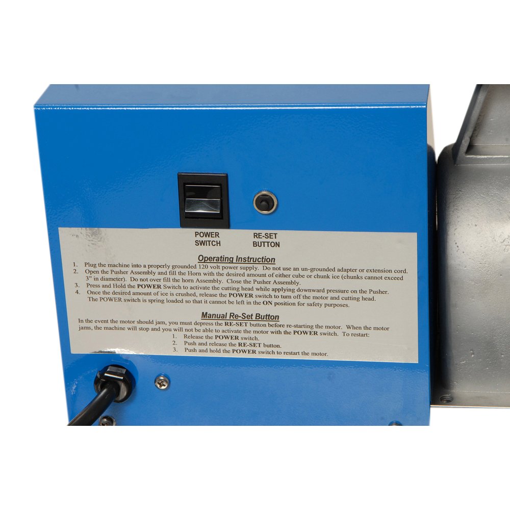 Benchmark Snow Cone Machine by Winco – Standard, 500.0 pounds, Stainless Steel, Model 71000