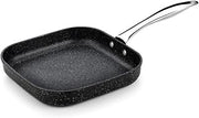 Braisogona Monix Mineral Forged Aluminium Non-Stick Flat Grill Pan, 24 cm