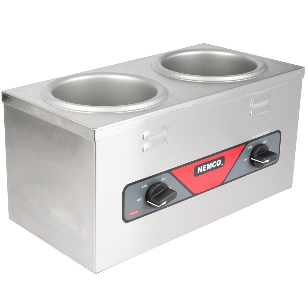 () 8 qt Twin Well Warmer by Nemco – 8 quart, Stainless Steel, Multicolor, Model 6120A