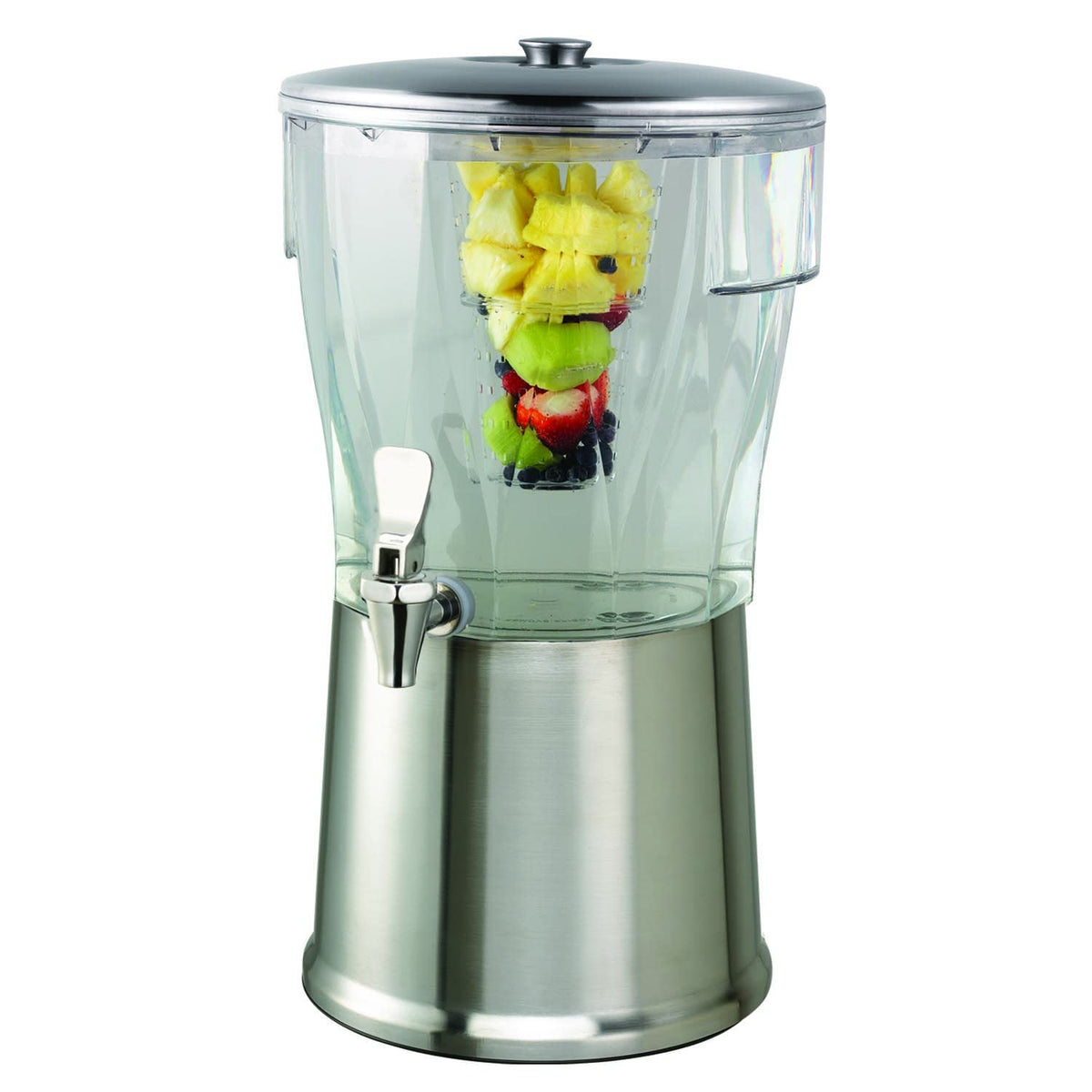5 gal Beverage Dispenser w/Infuser - Plastic Container by Service Ideas – 5.0 gallons, Plastic, Model CBDRT5BSSS