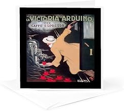 Vintage La Victoria Arduino Caffe Espresso Poster 1 Greeting Card with envelope