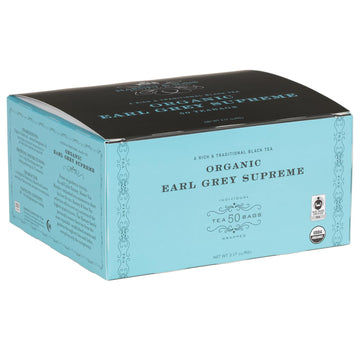 Organic Earl Grey Supreme Tea Bags by Harney & Sons – 50 Count (Pack of 1), Blue, Model 16131