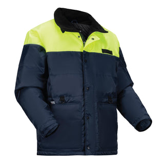 N-Ferno 6476 Insulated Freezer Jacket by Ergodyne – 4X-Large, Polyester, Navy, Model 41258