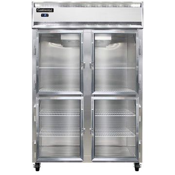 2FS-SS-GD-HD Two Section Reach In Glass Door Freezer by Continental Refrigerator – Commercial Grade