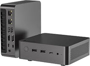 Glorlin Mini PC Ryzen 7 8745HS, Mini Desktop Computer 16GB DDR5 RAM 1TB SSD, Radeon 780M, 4X 4K Display, USB4, Dual 2.5G LAN, WiFi 6, BT5.3, Mini Gaming PC for Office, Programming, Home Server