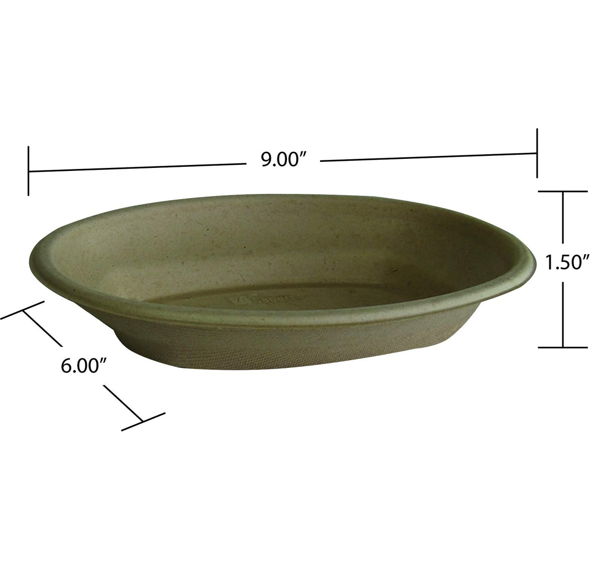 Pulp 16 oz Oval Burrito Bowl by Sabert – 27 oz, 16.0 ounces, Pulp, Beige, Pack of 300