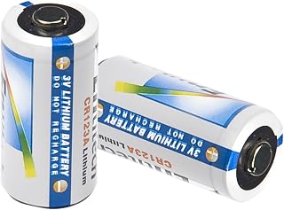 Barska CR123A 3V Lithium Batteries – 2 Pack | Non-Rechargeable Battery for Flashlights, Laser Sights, Cameras, and Security Devices