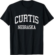 Curtis Nebraska NE Vintage Athletic Sports Design T-Shirt