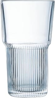 Arcoroc Starline Collection - 6 Tall Glasses 46cl - Ultra Resistant Tempered Glass - Made in France - Reinforced Packaging