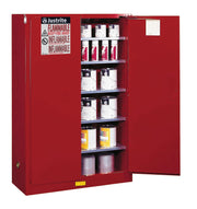 Justrite Red / 60 Gallon / Manual-Close Cabinets
