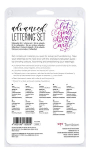 Advanced Lettering Set by Tombow – 1 Count (Pack of 1), Plastic, black, Model LS-AVD