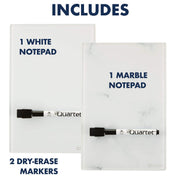 Quartet White / Desktop Notepad (2pk) / 9 in. x 6 in. / 2-pack Furniture Accessories