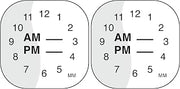 DayMark Safety Systems MoveMark IT110063 Clock Removable Label, 1" x 1" Roll of 1000 (Pack of 2)