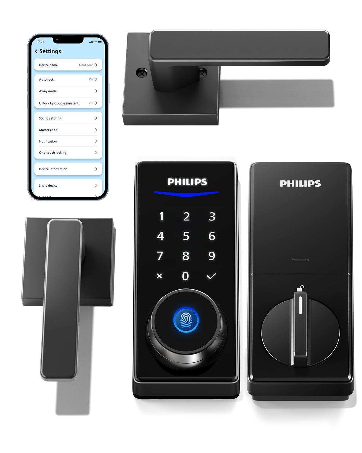 Wi-Fi Smart Lock Set with Gateway by PHILIPS – Commercial Grade