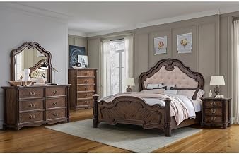 Nicole Ornate 5-Piece Bedroom Set, King