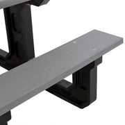 Outdoor 6' Rectangular Picnic Table by Global Industrial – Recycled Plastic, Grey, Model 271677GY