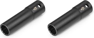 TEKTON 1/2 Inch Drive x 9/16 Inch Deep 12-Point Impact Socket | SID23214 (Pack of 2)