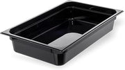 Carlisle FoodService Products 10201B03 StorPlus Full Size Food Pan, Polycarbonate, 4" Deep, Black