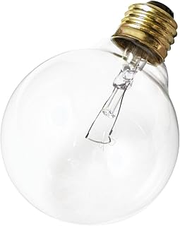 Satco S3651 120V Medium Base 25-Watt G30 Light Bulb, Clear