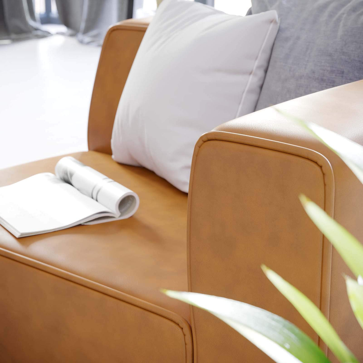 Modway Tan / Right-Arm Chair / 1 Sofas & Couches