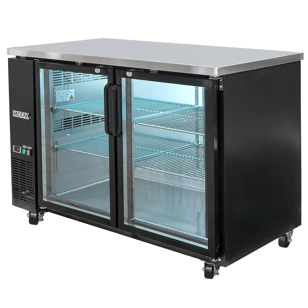 58 7/8" Bar Refrigerator by MOTAK – 61.22x30.51x41.73, In Description, Check Images, Model MBB-2D-60-G-X