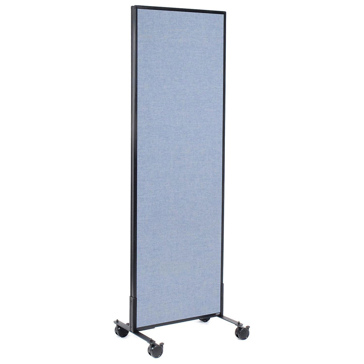 24-1/4"W x 75" H Mobile Office Partition Panel by Global Industrial – Alloy Steel, Blue, Model 694954MBL