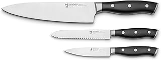 HENCKELS x Emeril, Nola 3-Pc Knife Set, Razor-Sharp, German Engineered | Informed by 100+ Years of Mastery. Dishwasher Safe, Ideal for Everyday Cooking