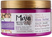 Maui Moisture Shea Butter Hair Mask 12 Ounce Jar (Heal/Hydrate) (Pack of 6)