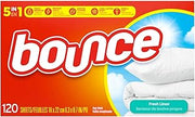Bounce Fabric Softener Dryer Sheets, Fresh Linen, 120 Count(Pack of 3)