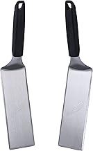 Extra Long Griddle Spatula, Heavy-Duty Stainless Steel Set of 2 | Blackstone® 5550 Non-Slip Plastic Handle, Heat Resistant, Dishwasher Safe - Grilling Accessory