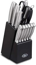 Oster Baldwyn Stainless Steel Cutlery Knife Set, Brushed Satin, 14-Piece