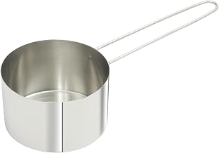 Winco 6" 2-Cup Stainless Steel Measuring Cup, Wire Handle