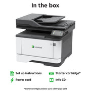 MX431adn Laser Multifunction Printer - Monochrome() by Lexmark – Printer, Cotton, BLACK GREY, Model 29S0200