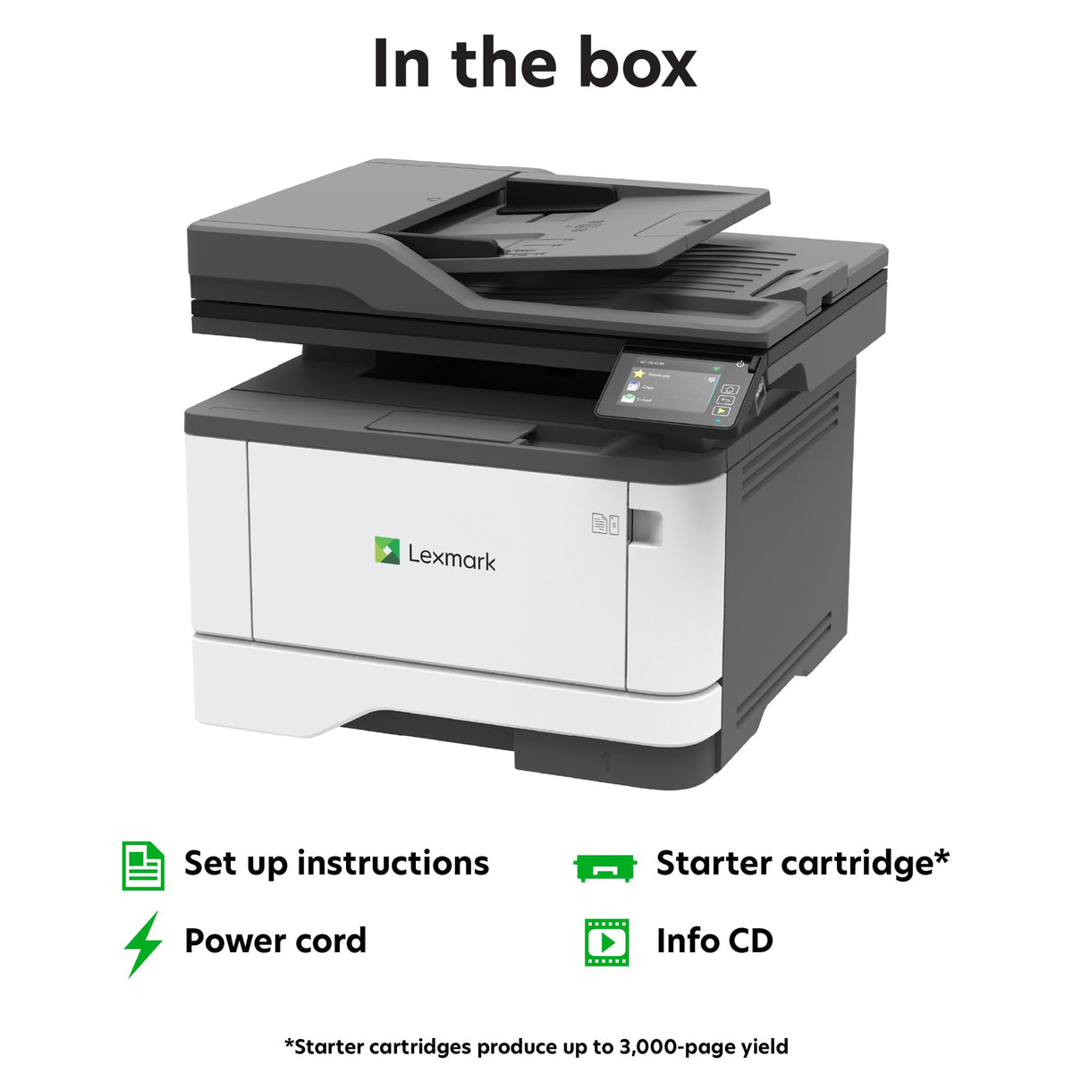 Lexmark Printer / BLACK GREY / MX431adn Laser Printers