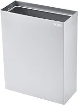 Global Industrial Indoor Wall Mount Trash Can, Stainless Steel