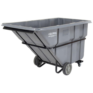 Extra Heavy Duty Non-Forkliftable Tilt Truck by Quality Industries Llc – 84"L x 46"W x 51"H, Plastic, Gray, Model 800259