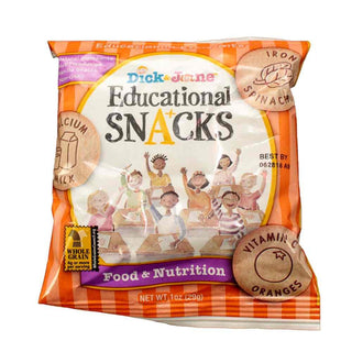 Dick and Jane Food and Nutrition Educational Snack by DICK & JANE EDUCATIONAL SNACKS – 0.01 Ounce (Pack of 120), Pack of 120
