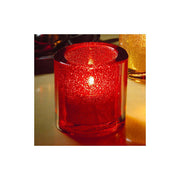 Ruby Jewel Thick Glass Tealight Lamp by Hollowick – Glass, Model 5140RJ