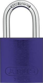 ABUS Purple 72/40 Lockout Tagout Padlock w/ 1" Shackle, Single Padlock | Keyed Alike, 1 Padlock with 2 Keys