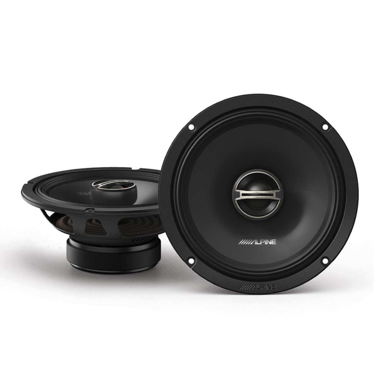 6.5” Coaxial 2-Way Speaker Set by Alpine – rubber, Model DM-65-G