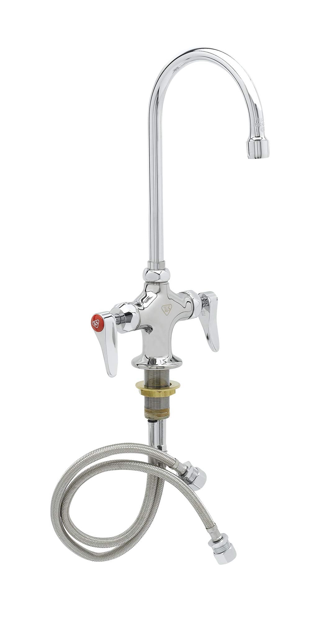 Double Pantry Faucet by T&S Brass – Brass, Chrome, Model B-0300-CR
