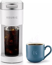 Keurig K-Iced Plus Single-Serve Coffee Maker, Brews Iced Coffee, Fits Travel Mug, Removable Water Reservoir, White (Renewed)