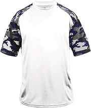 Badger Camo Sport T-Shirt 4XL White/ Navy Camo