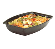 Camwear Rectangular Ribbed Bowl Rectangular 14" x 19" Black by Cambro – 12.0 quarts, Plastic, Black, Model RSB1419CW(LSL09199A)