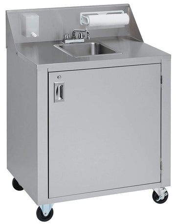 Single Sink Cart by Crown Verity – 14 W x 6 D x 12 H, Stainless Steel, Multicolor, Model CV-PHS-1