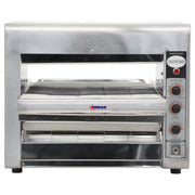 14 Inch Wide Conveyor Belt Adjustable Heat and Speed Stainless Steel Infrared Baking Commercial Kitchen Toaster Oven by Omcan – (DWH): 41” x 18.5” x 15.7”, 25.0 load, Model 11387