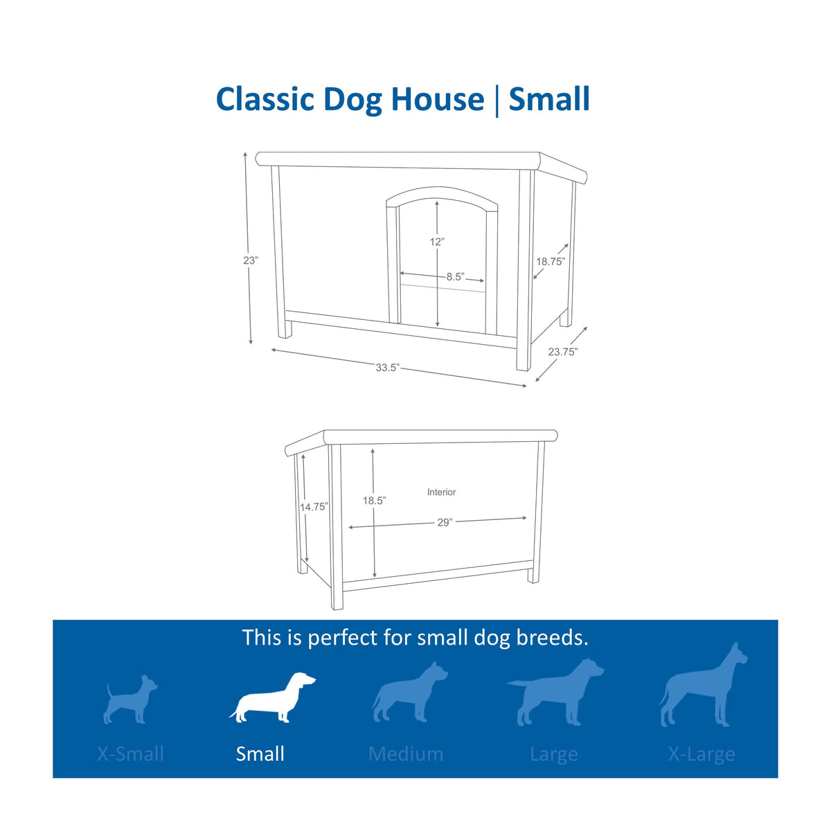 TRIXIE Small / Brown / Traditional Dog Houses