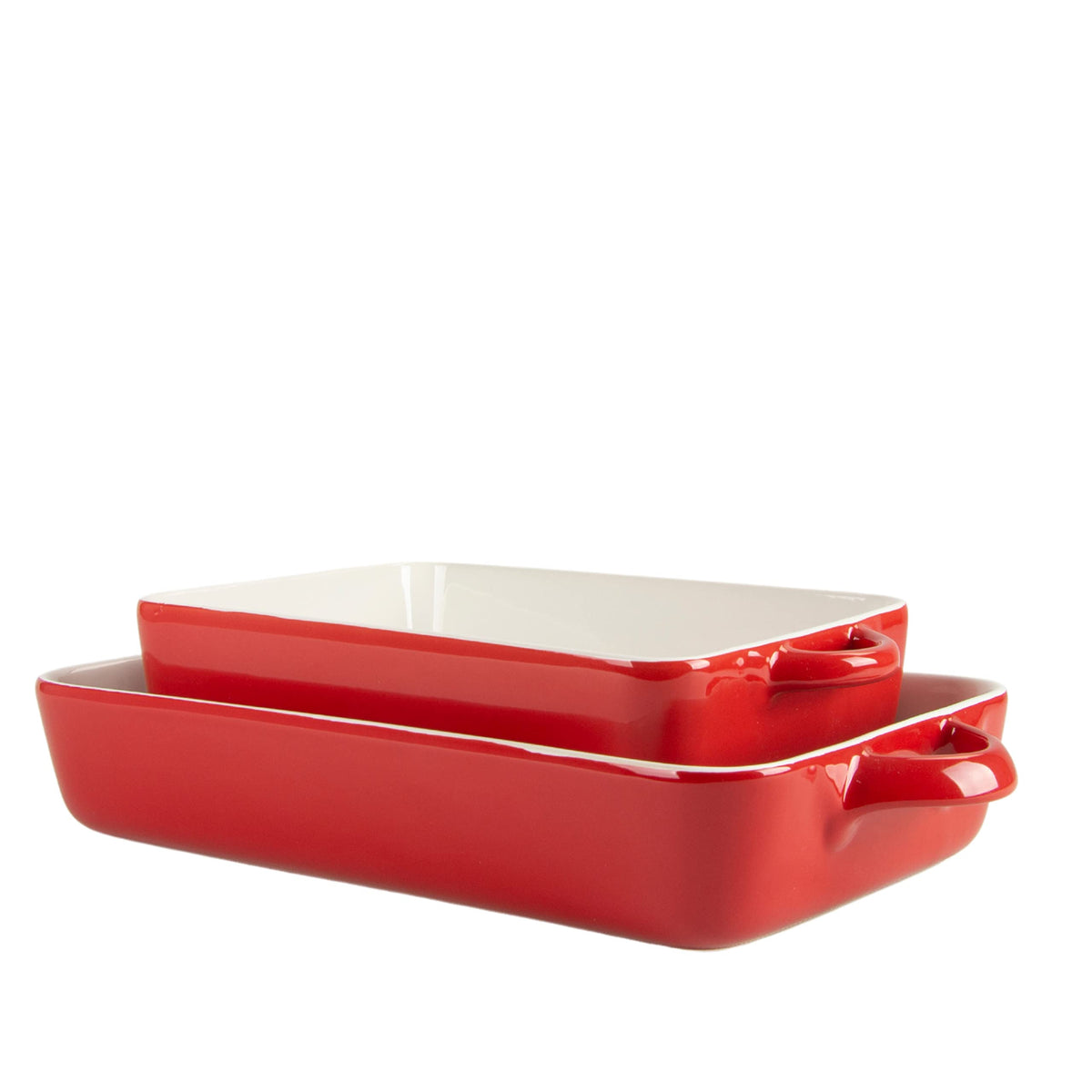 10 Strawberry Street Red / 12" & 9.5" / Rectangle Bake & Serve Sets