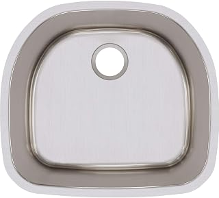 Elkay Lustertone ELUH211810 Single Bowl Undermount Stainless Steel Kitchen Sink